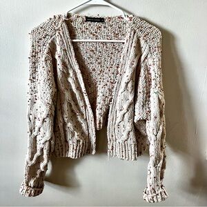 moon & madison Speckled Knit Cardigan